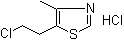 structure of CAS# 6001-74-7, Clomethiazole hydrochloride