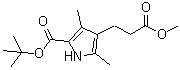 structure of CAS# 60024-89-7, 4-[2-(甲氧羰基)乙基]-3,5-二甲基-1H-吡咯-2-羧酸叔丁酯