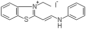 structure of CAS# 60126-86-5, 2-(2-苯胺乙烯基)-3-乙基苯并噻唑鎓碘化物