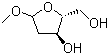 structure of CAS# 60134-26-1, 甲基-2-脱氧-D-核糖