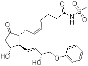 CAS # 60325-46-4, Sulprostone, (Z)-7-[(1R,2R,3R)-3-Hydroxy-2-[(E,3R)-3-hydroxy-4-(phenoxy)but-1-enyl]-5-oxocyclopentyl]-N-methylsulfonylhept-5-enamide