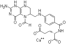 Calcium folinatc  molecular structure (CAS 6035-45-6)
