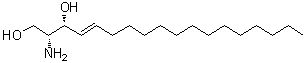 CAS # 6036-85-7, (2R,3R,4E)-2-Amino-4-octadecene-1,3-diol, D-threo-C18-Sphingosine, D-threo-Sphingosine, threo-C18-Sphingosine