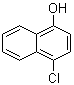 CAS # 604-44-4, 4-Chloro-1-naphthol, 1-Chloro-4-naphthol, 1-Hydroxy-4-chloronaphthalene, 1-Chloro-4-hydroxynaphthalene, 4-Chloro-alpha-naphthol, 4-chloro-1-naphthalenol, NSC 44345