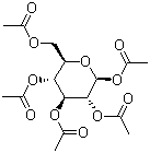 beta-D-Glucose pentaacetate molecular structure (CAS 604-69-3)