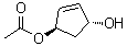 structure of CAS# 60410-17-5, (1R-trans)-4-Cyclopentene-1,3-diol monoacetate