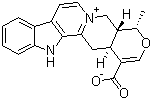 CAS # 605-14-1, Serpentinic acid, (19alpha)-16-Carboxy-3,4,5,6,16,17-hexadehydro-19-methyloxayohimbanium inner salt