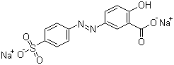 structure of CAS# 6054-99-5, Mordant Yellow 10