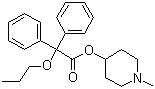 CAS # 60569-19-9, Propiverine, (1-Methyl-4-piperidyl) 2,2-diphenyl-2-propoxy-acetate