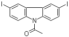 structure of CAS# 606129-89-9, 9-Acetyl-3,6-diiodocarbazole