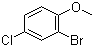 structure of CAS# 60633-25-2, 2-Bromo-4-chloroanisole