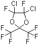CAS # 60644-92-0, 4,5-Dichloroperfluoro(2,2-dimethyl-1,3-dioxolane), 4,5-Dichloro-4,5-difluoro-2,2-bis(trifluoromethyl)-1,3-dioxolane, 2,2-Bis(trifluoromethyl)-4,5-dichloro-4,5-difluoro-1,3-dioxolane