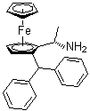 structure of CAS# 607389-84-4, (2R)-1-[(1S)-1-氨基乙基]-2-(二苯基膦)二茂铁