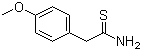 structure of CAS# 60759-02-6, 2-(4-Methoxyphenyl)ethanethioamide