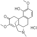 Sinomenine hydrochloride molecular structure (CAS 6080-33-7)