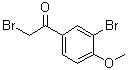 structure of CAS# 6096-83-9, 2,3'-Dibromo-4'-methoxyacetophenone