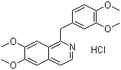 CAS 登录号：61-25-6, 盐酸罂粟碱, 1-(3,4-二甲氧基苄基)-6,7-二甲氧基异喹啉盐酸盐