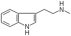 3-(2-Methylaminoethyl)indole molecular structure (CAS 61-49-4)