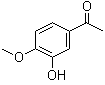 structure of CAS# 6100-74-9, 3'-羟基-4'-甲氧基苯乙酮