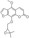 CAS # 61046-59-1, (+/-)-Byakangelicol, 9-[(3,3-Dimethyl-2-oxiranyl)methoxy]-4-methoxy-7H-furo[3,2-g][1]benzopyran-7-one