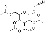 structure of CAS# 61145-33-3, Cyanomethyl 2,3,4,6-tetra-O-acetyl-1-thio-beta-D-galactopyranoside