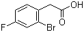 structure of CAS# 61150-59-2, 2-溴-4-氟苯乙酸