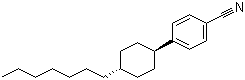 structure of CAS# 61204-03-3, 反式-4-(4-庚基环己基)苯腈