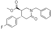 CAS 登录号：612095-72-4, (3R,4S)-rel-4-(4-氟苯基)-6-氧代-1-(苯基甲基)-3-哌啶羧酸甲酯