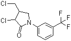 CAS # 61213-25-0, Fluorochloridone, 3-Chloro-4-(chloromethyl)-1-[3-(trifluoromethyl)phenyl]pyrrolidin-2-one