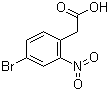 structure of CAS# 6127-11-3, 2-(4-Bromo-2-nitrophenyl)acetic acid