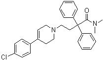 CAS # 61299-42-1, Dehydroloperamide, 4-(4-Chlorophenyl)-3,6-dihydro-N,N-dimethyl-alpha,alpha-diphenyl-1(2H)-pyridinebutanamide