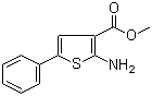 structure of CAS# 61325-02-8, Methyl 2-amino-5-phenylthiophene-3-carboxylate