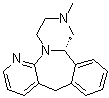 CAS # 61337-87-9, S-(+)-Mirtazapine, (14bS)-1,2,3,4,10,14b-Hexahydro-2-methylpyrazino[2,1-a]pyrido[2,3-c][2]benzazepine, (+)-Mirtazapine, (S)-6-Azamianserin, (S)-Mirtazapine, (S)-Org 3770, Esmirtazapine, Org 44-20