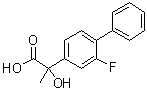 CAS # 61466-95-3, 2-Fluoro-alpha-hydroxy-alpha-methyl[1,1'-biphenyl]-4-acetic acid