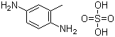 CAS # 615-50-9, 2,5-Diaminotoluene sulfate, 2,5-Toluenediamine sulfate, 2-Methyl-1,4-benzenediamine sulfate