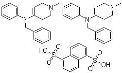 CAS 登录号：6153-33-9, 美海屈林萘二磺酸盐