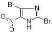 structure of CAS# 6154-30-9, 2,4-Dibromo-5-nitroimidazole