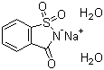 Saccharin sodium dihydrate molecular structure (CAS 6155-57-3)