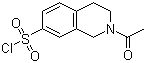 structure of CAS# 61563-39-1, 2-乙酰基-1,2,3,4-四氢-7-异喹啉磺酰氯
