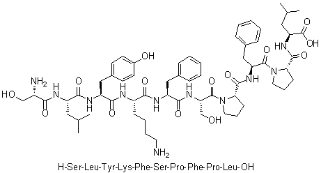 CAS # 616208-88-9, L-Seryl-L-leucyl-L-tyrosyl-L-lysyl-L-phenylalanyl-L-seryl-L-prolyl-L-phenylalanyl-L-prolyl-L-leucine