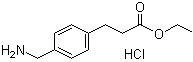 4-(Aminomethyl)benzenepropanoic acid ethyl ester hydrochloride molecular structure (CAS 61630-10-2)