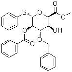 CAS # 616876-73-4, Phenyl 3-O-(phenylmethyl)-1-thio-alpha-L-idopyranosiduronic acid methyl ester 2-benzoate