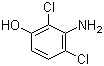 structure of CAS# 61693-42-3, 3-Amino-2,4-dichlorophenol