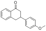 structure of CAS# 61696-79-5, 3-(4-甲氧基苯基)-3,4-二氢-2H-萘-1-酮