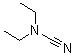 CAS # 617-83-4, N,N-Diethylcyanamide, (Diethylamino)carbonitrile, Diethylcyanamide, N-Cyanodiethylamine, NSC 7768