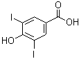 CAS # 618-76-8, 3,5-Diiodo-4-hydroxybenzoic acid, 4-Hydroxy-3,5-diiodobenzoic acid, Ioxynil acid, M and B 10903, NSC 1497