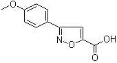 structure of CAS# 618383-47-4, 3-(4-甲氧基苯基)异恶唑-5-羧酸