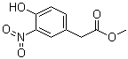 CAS # 61873-93-6, 3-Nitro-4-hydroxyphenylacetic acid methyl ester, Methyl 2-(4-hydroxy-3-nitrophenyl)acetate, Methyl 3-nitro-4-hydroxyphenylacetate, Methyl 4-hydroxy-3-nitrophenylacetate