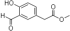 structure of CAS# 61874-04-2, 3-Formyl-4-hydroxyphenylacetic acid methyl ester