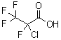 CAS # 6189-02-2, alpha-Chlorotetrafluoropropionic acid, 2-Chloro-2,3,3,3-tetrafluoropropanoic acid